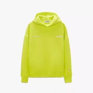 Zara x Rhuigi Men's Lime Green Hoodie Sweatshirt Size XL Pullover Streetwear